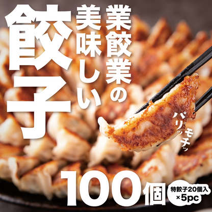 業餃業の美味しい餃子100個セット