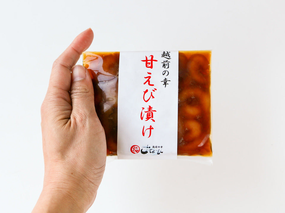 新鮮加工＜越前甘エビ漬け＞　化学調味料・保存料不使用 80g